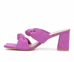 New 🤩 Women's Torgeis Flamingo 👗 Dress 🩴 Sandals Purple 🤩 -London Rag Sales Store 3 911