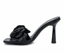 Best Pirce 😀 Women's New York And Company Chana 👗 Dress 🩴 Sandals Black 👍 -London Rag Sales Store 3 915