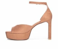 Best Pirce 💯 Women's Chinese Laundry Tiana 👗 Dress 🩴 Sandals Tan 🤩 -London Rag Sales Store 3 92