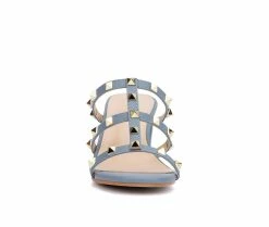 Cheapest 💯 Women's Olivia Miller Asia 👗 Dress 🩴 Sandals Blue 🎁 -London Rag Sales Store 4 1