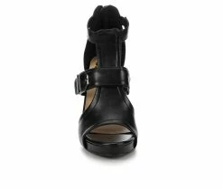 Deals 🎉 Women's Daisy Fuentes Collette 👗 Dress 🩴 Sandals Black 🧨 -London Rag Sales Store 4 1021
