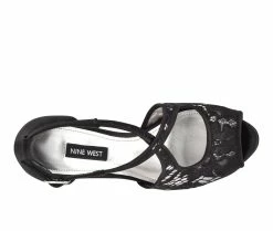 Buy 😉 Women's Nine West Hanya 👗 Dress 🩴 Sandals Black/Clear 👏 -London Rag Sales Store 4 1063