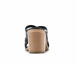 Budget 😉 Women's White Mountain Be Happy Heeled 👗 Dress 🩴 Sandals Black/Burnished 🧨 -London Rag Sales Store 4 110