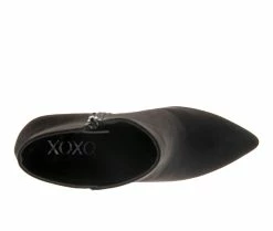 Brand new 🔥 Women's XOXO Tylie Stiletto Booties Black Micro 😀 -London Rag Sales Store 4 1101