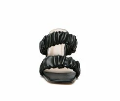 Best Pirce 🧨 Women's London Rag Lady Lynn 👗 Dress 🩴 Sandals Black 🔔 -London Rag Sales Store 4 1126