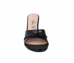 Best Sale ⌛ Women's London Rag 3rd Divorce 👗 Dress 🩴 Sandals Black 😉 -London Rag Sales Store 4 1138