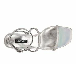 Wholesale ✔️ Women's Nine West Gali 👗 Dress 🩴 Sandals Irides Silver 🔥 -London Rag Sales Store 4 122