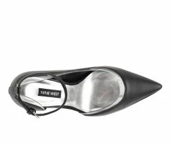 Best deal 👍 Women's Nine West Freze Pumps Black/Clear 🔔 -London Rag Sales Store 4 1225