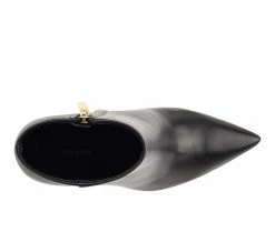 Brand new 🛒 Women's Nine West Bolana Heeled Booties Black Leather 🎁 -London Rag Sales Store 4 1230