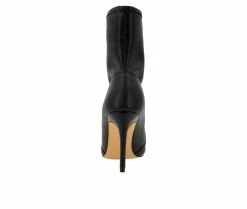 Best Pirce 👍 Women's XOXO Nigel Mid Calf Stiletto Booties Black 😀 -London Rag Sales Store 4 1238