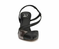 New 🌟 Women's New York And Company Lola Pumps Black/Silver 🥰 -London Rag Sales Store 4 1247