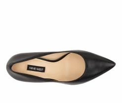 Outlet ✨ Women's Nine West Trendz Pumps Black Leather 🥰 -London Rag Sales Store 4 130