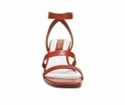 Discount 🎁 Women's Franco Sarto Lisa 👗 Dress 🩴 Sandals Rust Brown 🎉 -London Rag Sales Store 4 270