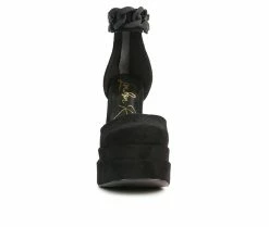 Best reviews of 😀 Women's London Rag Golden Hour Platform Pumps Black 🔥 -London Rag Sales Store 4 289