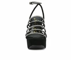 Wholesale 💯 Women's London Rag Trick Platform 👗 Dress 🩴 Sandals Black 😀 -London Rag Sales Store 4 301