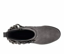 Discount 🎁 Women's Nine West Quinda Heeled Booties Grey ❤️ -London Rag Sales Store 4 324