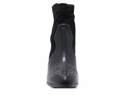 Outlet 🤩 Women's Chelsea Crew Black Label Lima Heeled Booties Black 🧨 -London Rag Sales Store 4 329