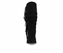 New 👍 Women's Journee Collection Hartly-WC Mid Calf Western Inspired Boot Black 😀 -London Rag Sales Store 4 333