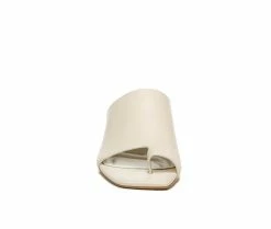 Brand new ⭐ Women's Franco Sarto Pisa Slide Heeled 👗 Dress 🩴 Sandals Cream 🌟 -London Rag Sales Store 4 35