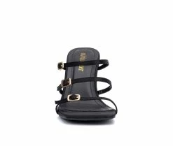 Best Pirce 🤩 Women's Olivia Miller Eden 👗 Dress 🩴 Sandals Black 🔥 -London Rag Sales Store 4 46