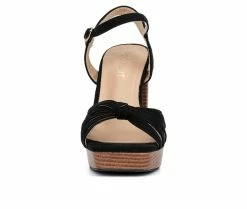 Discount 🔔 Women's Olivia Miller Galia 👗 Dress 🩴 Sandals Black 🥰 -London Rag Sales Store 4 47