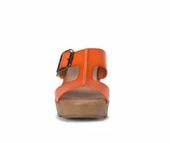 Best reviews of ✨ Women's Baretraps Gwenney Block Heel 👗 Dress 🩴 Sandals Orange 🧨 -London Rag Sales Store 4 49