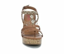 Wholesale ✨ Women's Jellypop Lenora Platform Wedges Cognac 🧨 -London Rag Sales Store 4 551