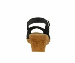 Cheap 😀 Women's SPRING STEP Footsie Wedges Black Nubuck 🎉 10 Cheap 😀 Women's SPRING STEP Footsie Wedges Black Nubuck 🎉 -London Rag Sales Store 4 559