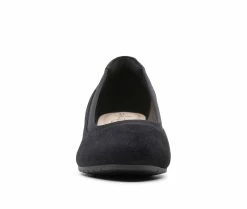 Best deal 😉 Women's Clarks Mallory Berry Pumps Black Suede 👍 -London Rag Sales Store 4 613