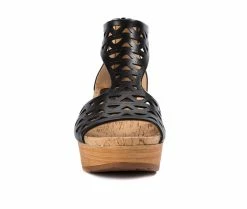 Deals 🧨 Women's Baretraps Miriam Platform Wedge 🩴 Sandals Black ⭐ -London Rag Sales Store 4 640