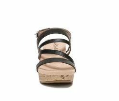 New 🎉 Women's LifeStride Discover Wedge 🩴 Sandals Black ❤️ -London Rag Sales Store 4 649