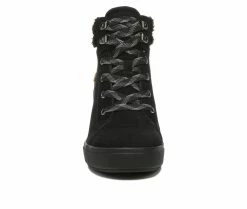 Best reviews of 🎁 Women's Dr. Scholls Madison Hike Wedge Combat 🥾 Boots Black 🔥 -London Rag Sales Store 4 655