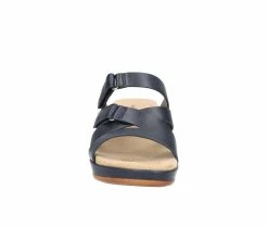 Cheapest 😀 Women's Easy Street Koda Wedge 🩴 Sandals Navy 🥰 -London Rag Sales Store 4 656