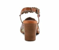 Coupon 🌟 Women's L'Artiste Floradacious 👗 Dress 🩴 Sandals Camel Multi ⌛ -London Rag Sales Store 4 708