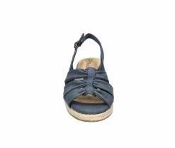Best deal ✨ Women's Bella Vita Cheerful Wedges Navy Linen Pnt ⭐ -London Rag Sales Store 4 724