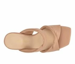 Outlet 🌟 Women's Nine West Sashah Heeled 👗 Dress 🩴 Sandals Light Natural 💯 -London Rag Sales Store 4 727