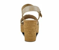 Brand new 💯 Women's SPRING STEP Tiada Platform 👗 Dress 🩴 Sandals Beige Multi 🥰 -London Rag Sales Store 4 771