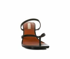 Hot Sale 😀 Women's London Rag Night Life 👗 Dress 🩴 Sandals Black 🔥 -London Rag Sales Store 4 808