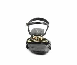 Best deal 😍 Women's London Rag Icicle 👗 Dress 🩴 Sandals Black 🛒 -London Rag Sales Store 4 812