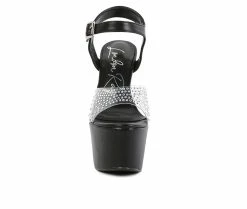 Outlet 🔔 Women's London Rag First Date Platform 👗 Dress 🩴 Sandals Black 🤩 -London Rag Sales Store 4 820