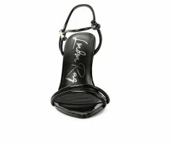 New 🧨 Women's London Rag High Porch 👗 Dress 🩴 Sandals Black 😉 -London Rag Sales Store 4 828