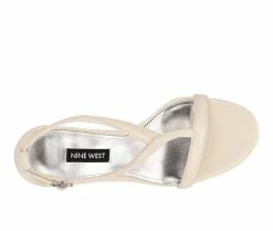 Top 10 👏 Women's Nine West Melike 👗 Dress 🩴 Sandals Cream 💯 -London Rag Sales Store 4 849