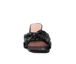 Promo 😍 Women's London Rag Celie 👗 Dress 🩴 Sandals Black ⌛ -London Rag Sales Store 4 861