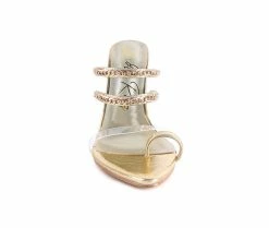Coupon ⌛ Women's London Rag Tickle Stiletto 👗 Dress 🩴 Sandals Gold 🎉 -London Rag Sales Store 4 867