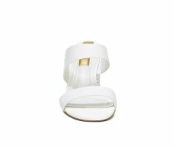 Hot Sale ⌛ Women's Franco Sarto Olas Heeled 👗 Dress 🩴 Sandals White 🌟 -London Rag Sales Store 4 890