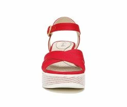 Best Pirce 😉 Women's LifeStride Peachy 👗 Dress 🩴 Sandals Fire Red 🎁 -London Rag Sales Store 4 91