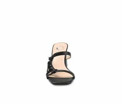 Cheapest 🛒 Women's Journee Collection Emory Heeled 🩴 Sandals Black 🤩 -London Rag Sales Store 4 94