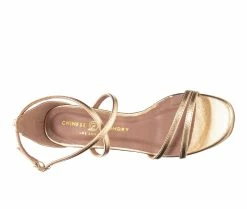 Coupon ✨ Women's Chinese Laundry Taryn 👗 Dress 🩴 Sandals Gold 🤩 -London Rag Sales Store 5 114