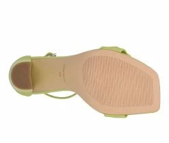 Cheapest 💯 Women's Nine West Mindful 👗 Dress 🩴 Sandals Neon Lime ⭐ -London Rag Sales Store 5 14