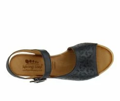 Cheap 🌟 Women's SPRING STEP Delia Heeled 🩴 Sandals Black ⭐ -London Rag Sales Store 5 183